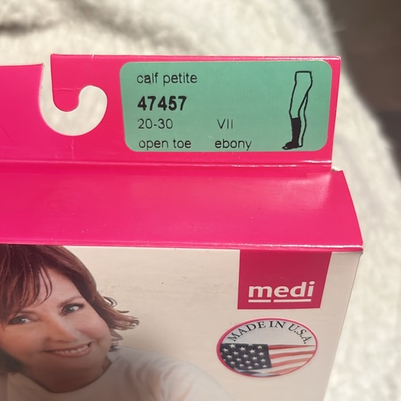 Mediven 47457 compression calf stocking 20-30mmHg open toe ebony VII - Picture 2 of 6